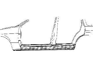 VAN WEZEL 0323103 Накладка порога