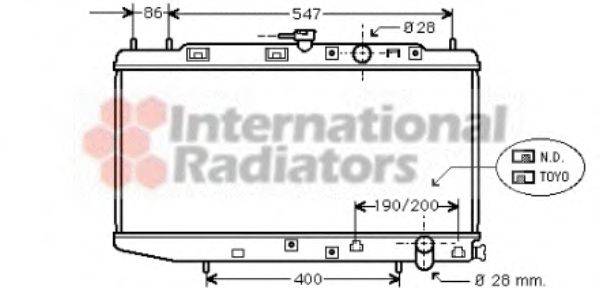 VAN WEZEL 25002047 Радіатор, охолодження двигуна