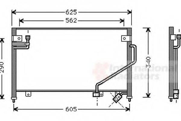 VAN WEZEL 27005120 Конденсатор, кондиціонер