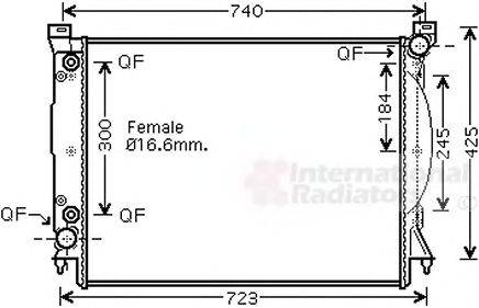 VAN WEZEL 03002246 Радіатор, охолодження двигуна