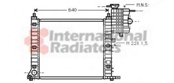 VAN WEZEL 30002213 Радіатор, охолодження двигуна