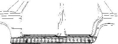 VAN WEZEL 300602 Накладка порога