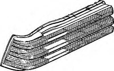 VAN WEZEL 3010931 Розсіювач, задній ліхтар