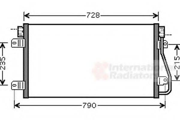 VAN WEZEL 43005348 Конденсатор, кондиціонер