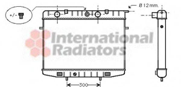 VAN WEZEL 37002175 Радіатор, охолодження двигуна