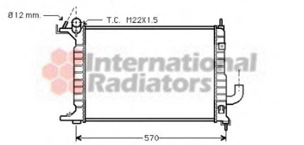 VAN WEZEL 37002218 Радіатор, охолодження двигуна