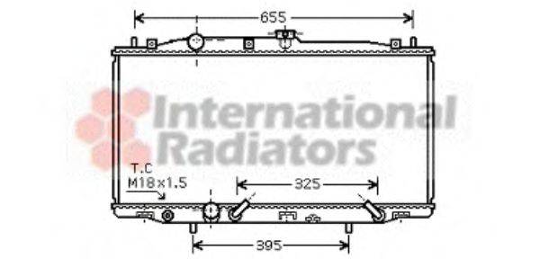 VAN WEZEL 25002183 Радіатор, охолодження двигуна