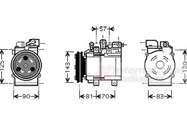 VAN WEZEL 8200K139 Компресор, кондиціонер