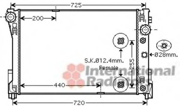 VAN WEZEL 30002475 Радіатор, охолодження двигуна