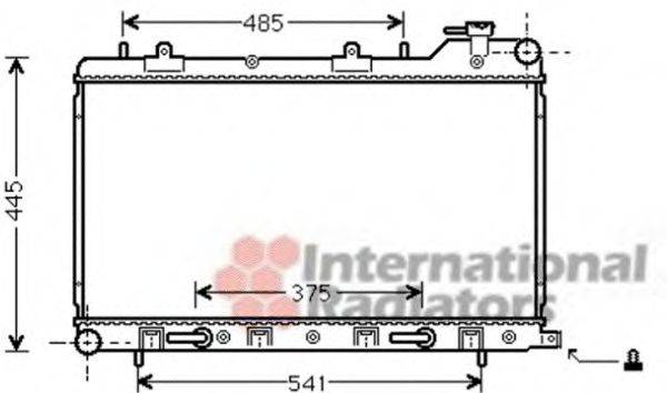 VAN WEZEL 51002075 Радіатор, охолодження двигуна