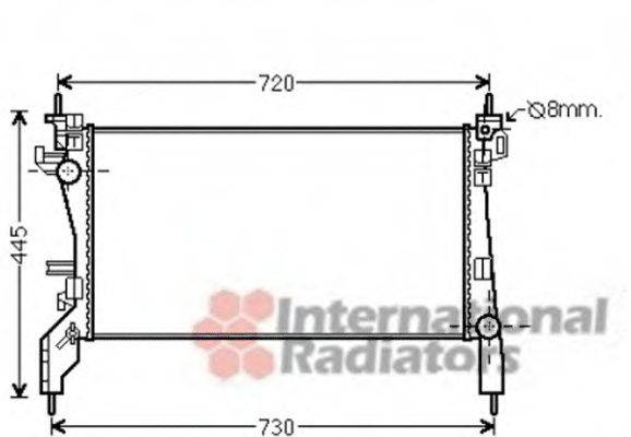 VAN WEZEL 09002266 Радіатор, охолодження двигуна