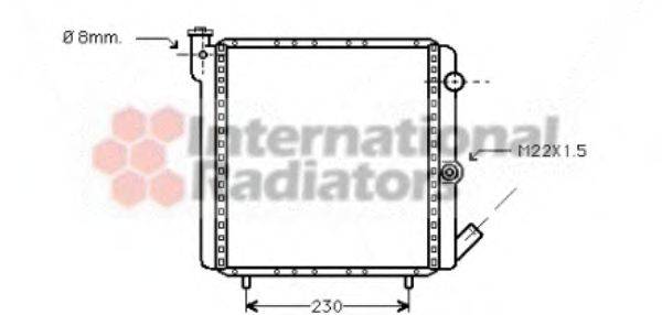 VAN WEZEL 43002016 Радіатор, охолодження двигуна