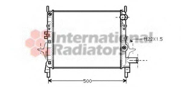 VAN WEZEL 43002206 Радіатор, охолодження двигуна