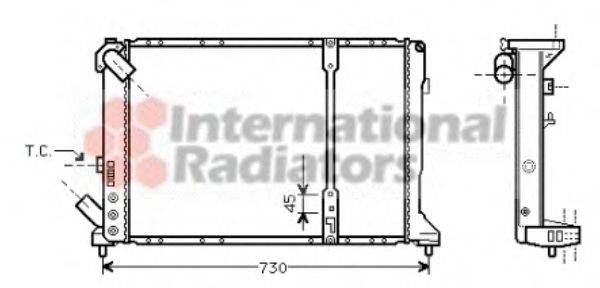 VAN WEZEL 43002209 Радіатор, охолодження двигуна