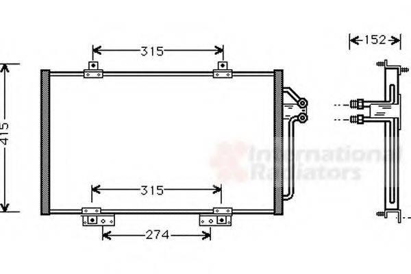 VAN WEZEL 43005188 Конденсатор, кондиціонер