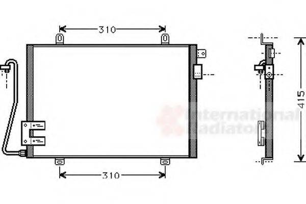 VAN WEZEL 43005232 Конденсатор, кондиціонер