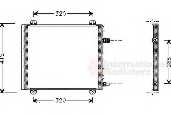 VAN WEZEL 43005235 Конденсатор, кондиціонер