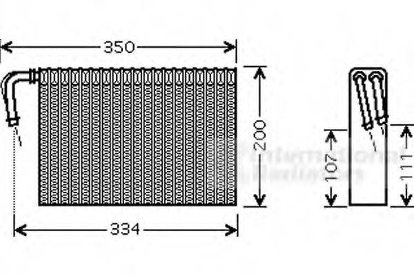 VAN WEZEL 0600V305 Випарник, кондиціонер