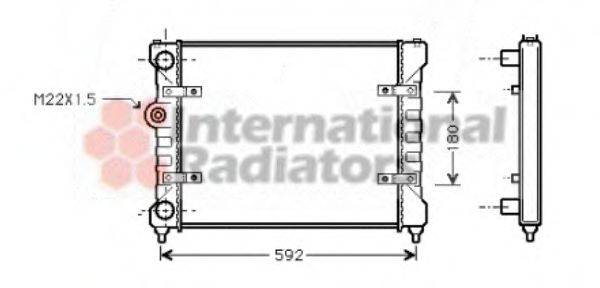 VAN WEZEL 49002023 Радіатор, охолодження двигуна