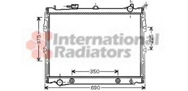 VAN WEZEL 27002190 Радіатор, охолодження двигуна