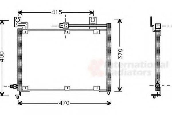 VAN WEZEL 52005037 Конденсатор, кондиціонер