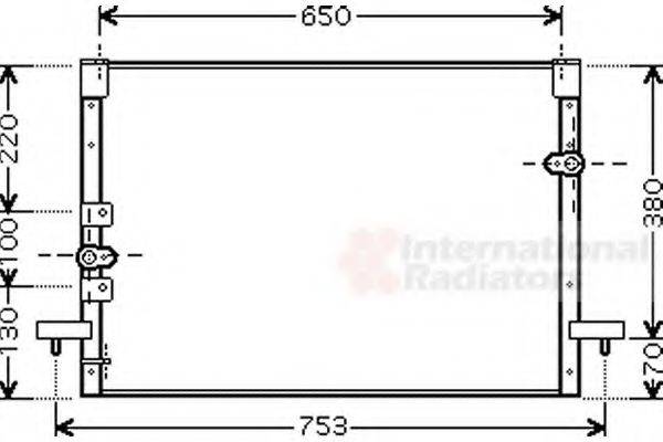 VAN WEZEL 53005199 Конденсатор, кондиціонер