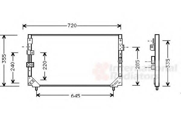 VAN WEZEL 53005225 Конденсатор, кондиціонер