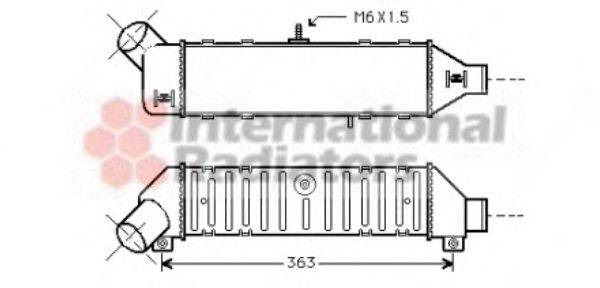 VAN WEZEL 58004136 Інтеркулер