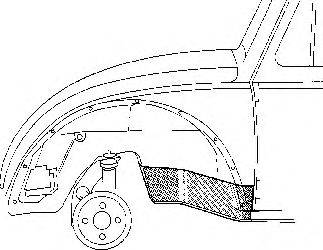 VAN WEZEL 5801321 Колісна ніша