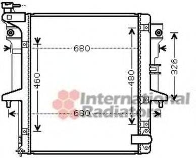 VAN WEZEL 32002202 Радіатор, охолодження двигуна