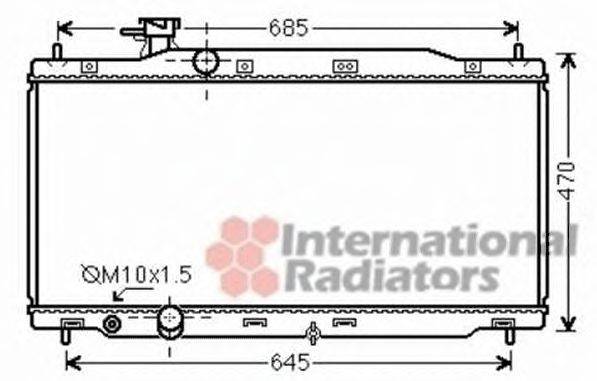 VAN WEZEL 25002241 Радіатор, охолодження двигуна