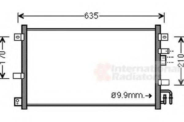 VAN WEZEL 27005238 Конденсатор, кондиціонер