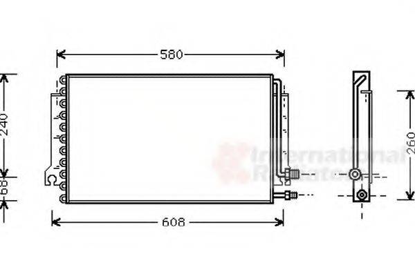 VAN WEZEL 74005024 Конденсатор, кондиціонер