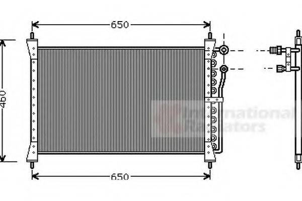 VAN WEZEL 77005012 Конденсатор, кондиціонер