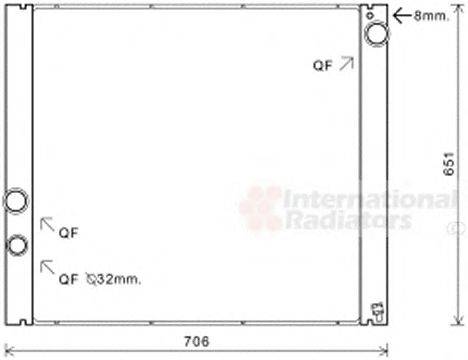 VAN WEZEL 02002207 Радіатор, охолодження двигуна