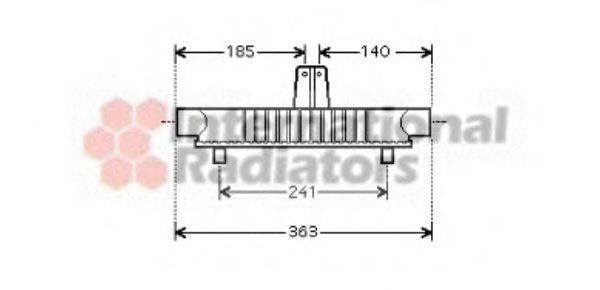 VAN WEZEL 40003284 масляний радіатор, моторне масло