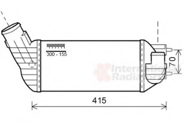 VAN WEZEL 40004360 Інтеркулер