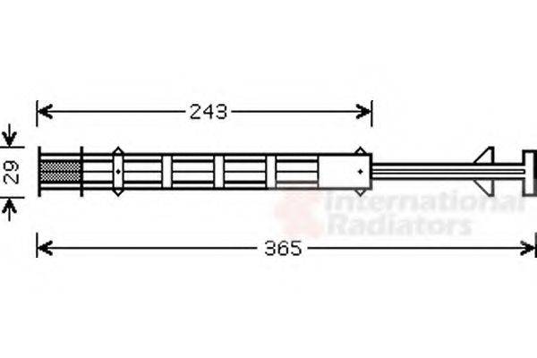 VAN WEZEL 0900D247 Осушувач, кондиціонер