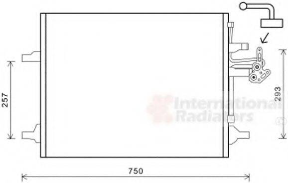 VAN WEZEL 59005166 Конденсатор, кондиціонер