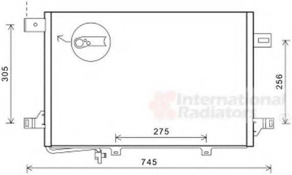 VAN WEZEL 30005572 Конденсатор, кондиціонер