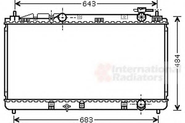 VAN WEZEL 53002598 Радіатор, охолодження двигуна