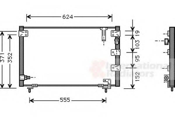 VAN WEZEL 53005262 Конденсатор, кондиціонер