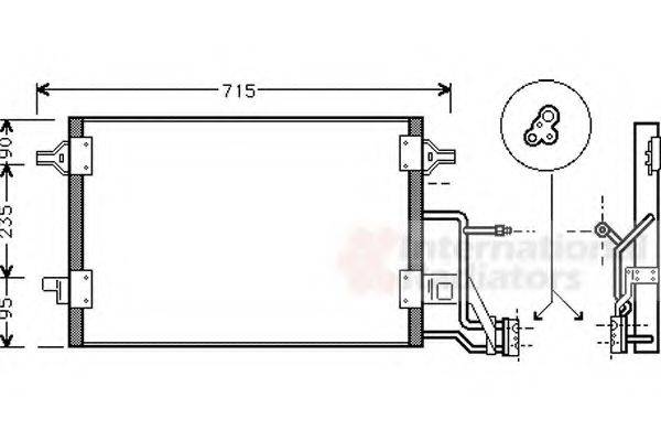 VAN WEZEL 03005173 Конденсатор, кондиціонер