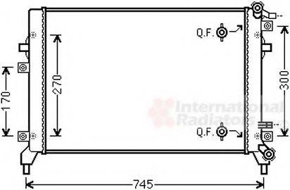 VAN WEZEL 58002326 Радіатор, охолодження двигуна