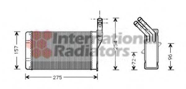 VAN WEZEL 09006150 Теплообмінник, опалення салону