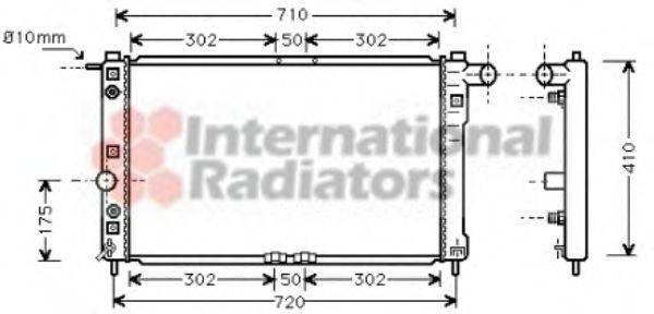 VAN WEZEL 81002010 Радіатор, охолодження двигуна