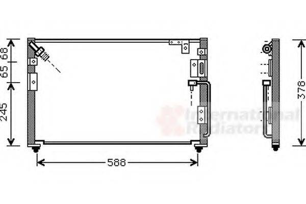 VAN WEZEL 82005079 Конденсатор, кондиціонер