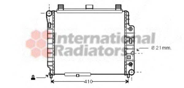 VAN WEZEL 30002238 Радіатор, охолодження двигуна