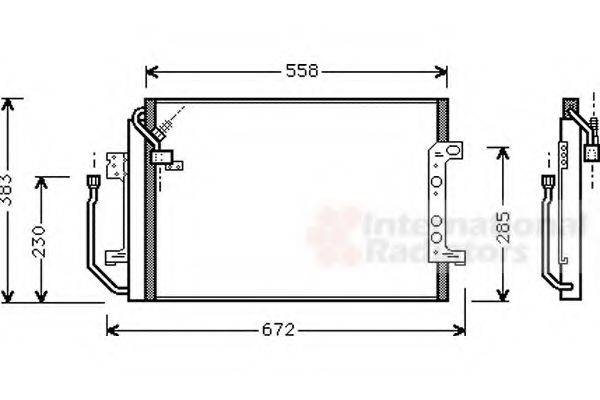 VAN WEZEL 30005257 Конденсатор, кондиціонер