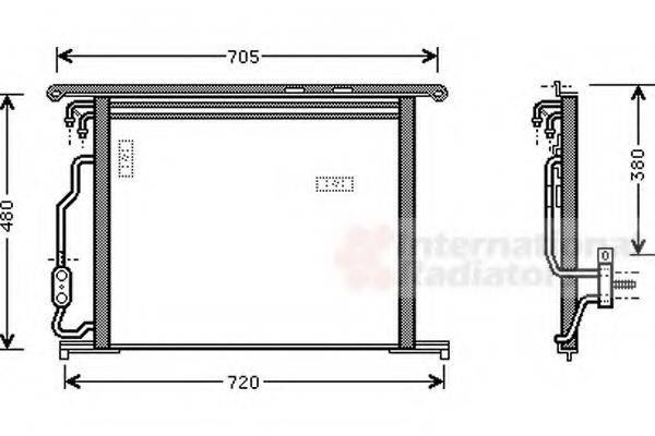 VAN WEZEL 30005280 Конденсатор, кондиціонер